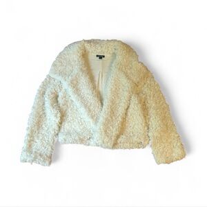Wild Fable Cream Faux Fur Coat